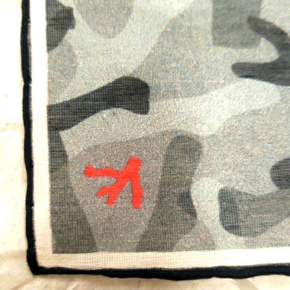 Gray Camouflage Pocket Square
